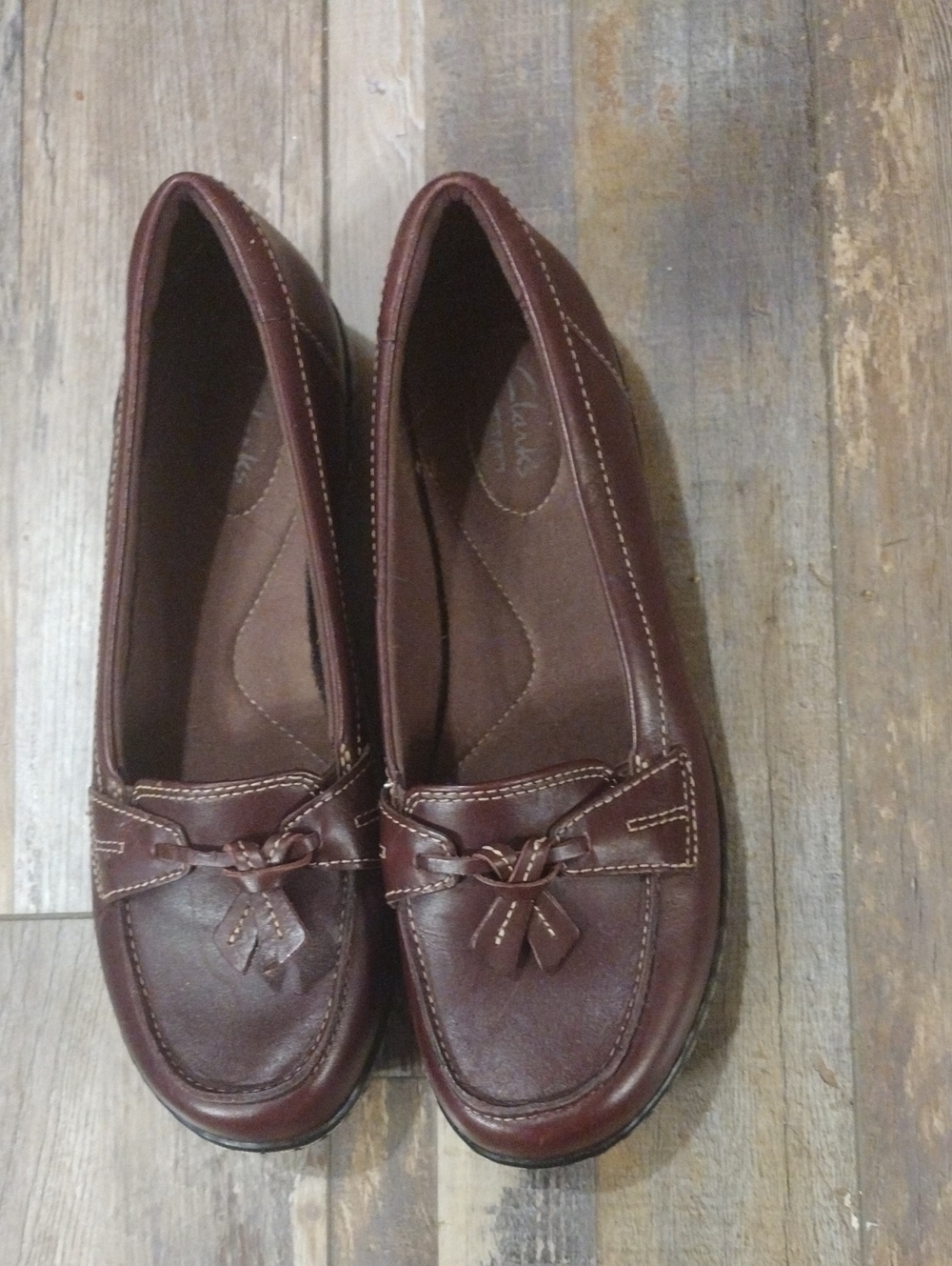 Women's Brown Leather Slip-On Loafers